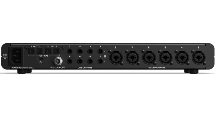 Analoge Schnittstellen am Audio Interface