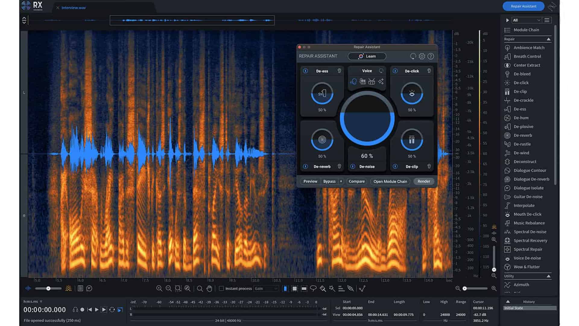 Audiorestaurierung Test IZotope RX