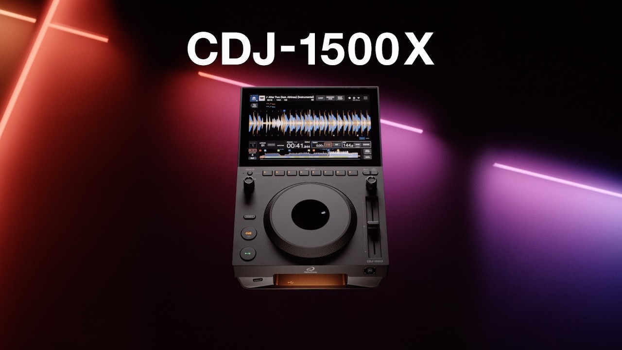 AlphaTheta CDJ-1500X: Kompakter DJ-Player mit Cloud-Zugriff und Touch-Display